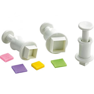 3PC Square Plunger Cutter Set