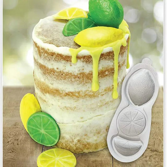 Silicone Mould - Lemon, Slice and Wedge - S229.