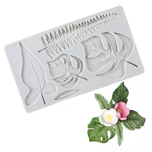 Silicone Mould - Tropical / Jungle Leaves - S438