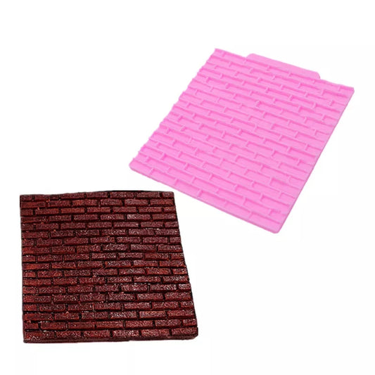 Silicone Mould - Brick Wall Texture Imprint - S470