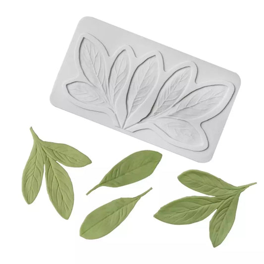 Silicone Mould - Lilly Flower Leaves - S248.