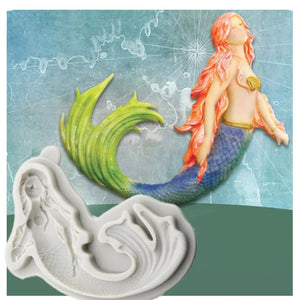Silicone Mould - Swimming Mermaid - S5
