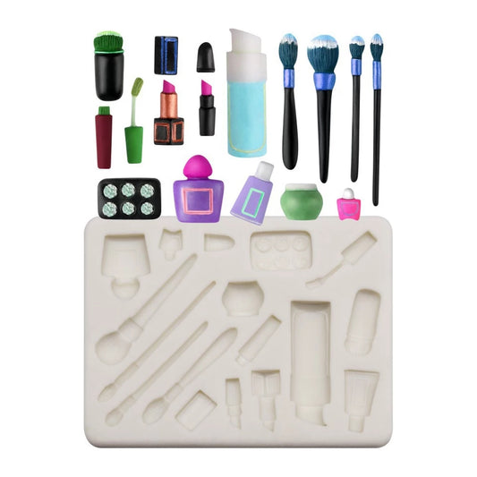 Silicone Mould - Assorted Makeup Mini - S176.