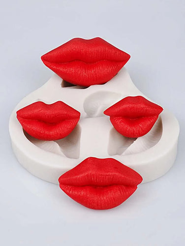 Silicone Mould - 4PC Assorted Lips - S406