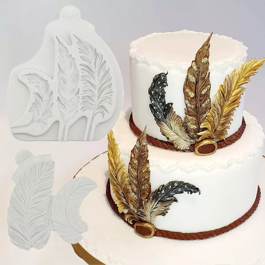 Silicone Mould - Fluffy Feathers inc Veiner - S319.