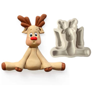 Silicone Mould - 3D Reindeer -S354