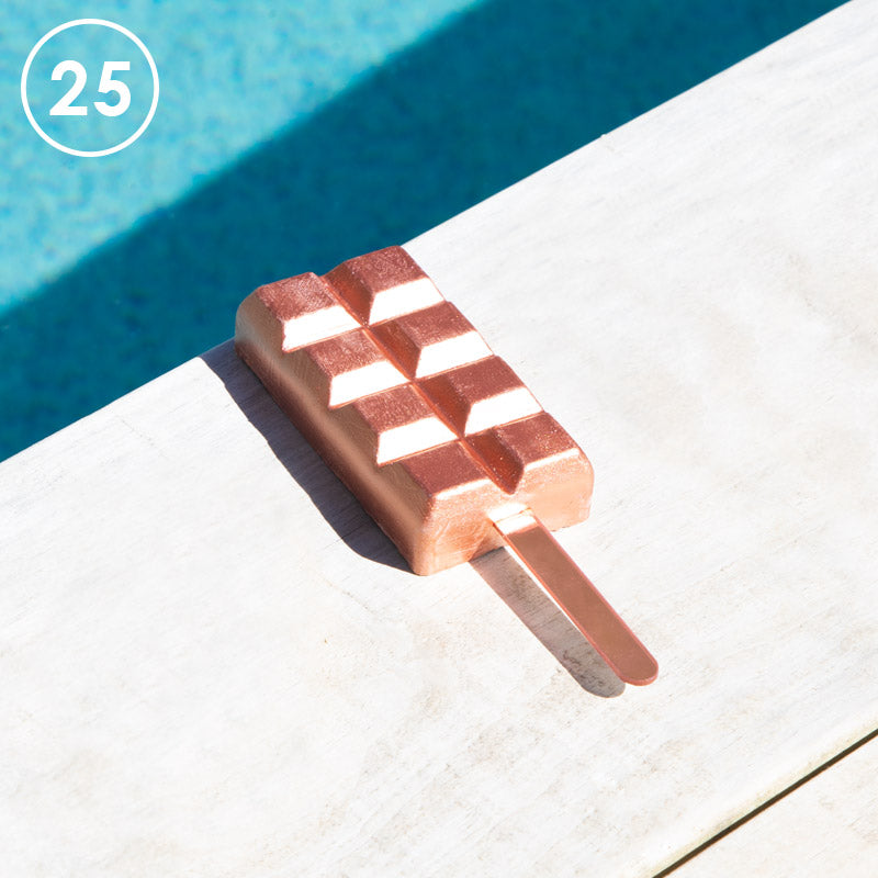 25PK Acrylic Cakesicle Sticks - Rose Gold.