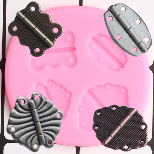 Silicone Mould - 4PC Clasp / Hinge - S135.