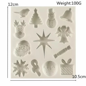 Silicone Mould - 14pc Christmas Collection