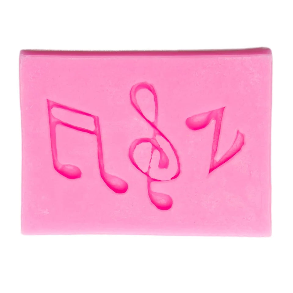 Silicone Mould - Mini Music Notes - S109