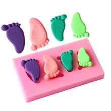 Silicone Mould - 4PC Baby Feet - S70