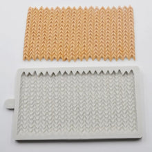 Silicone Mould - Knitted Strips - S407