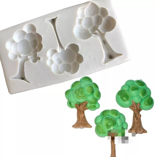 Silicone Mould - 3PC Trees - S326.