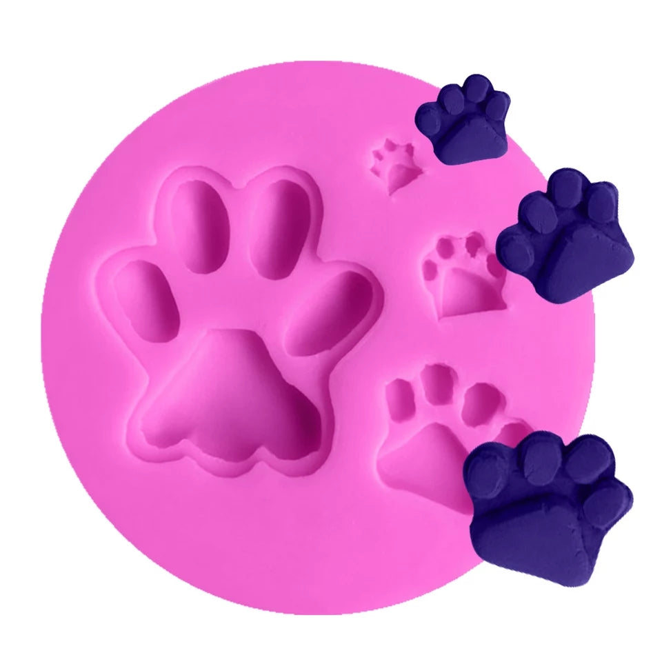 Silicone Mould - Dog Paw Print - S126