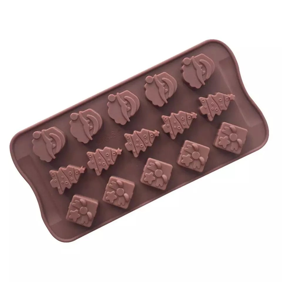 Silicone Chocolate Mould - Christmas Assorted #2