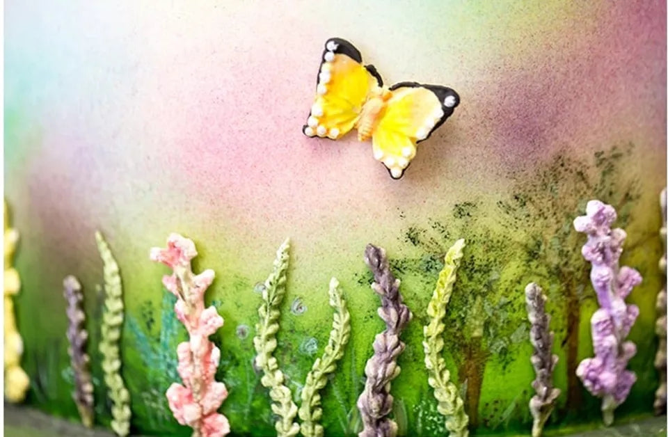 Silicone Mould - Lavender Wild Meadow / Grass - S428