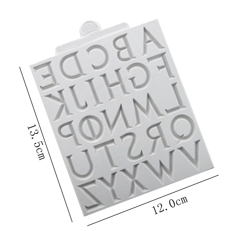 Silicone Mould - Medieval/ Iron Font Alphabet - S314.