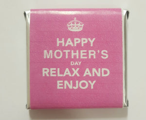 12PK Belgian Wrapped Chocolates - Happy Mothers Day. Relax and Enjoy.