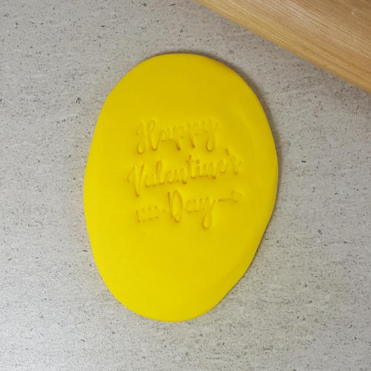 Custom Cookie Cutters Embosser - Happy Valentine's Day.