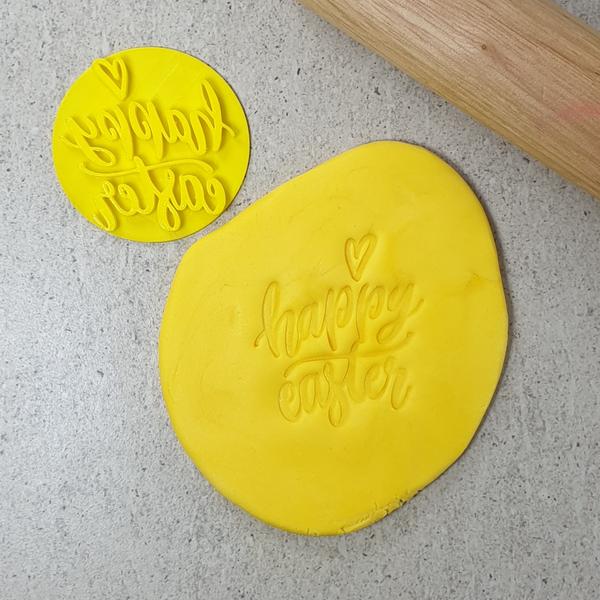 Custom Cookie Cutters Embosser - Happy Easter