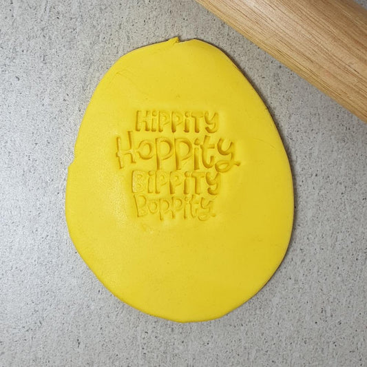 Custom Cookie Cutters Embosser - Hippity Hoppity Bippity Boppity.