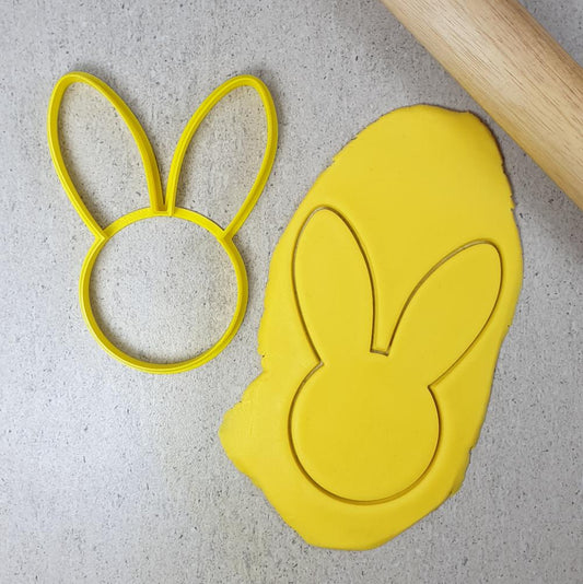 Custom Cookie Cutters Cutter - Bunny Ears 3.5inch.