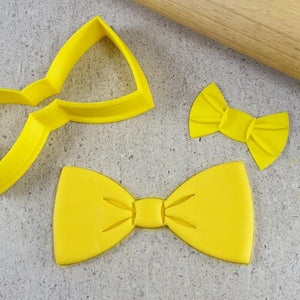 Custom Cookie Cutters 3D Embosser and Cutter Set - Bow Tie / Emma Bow