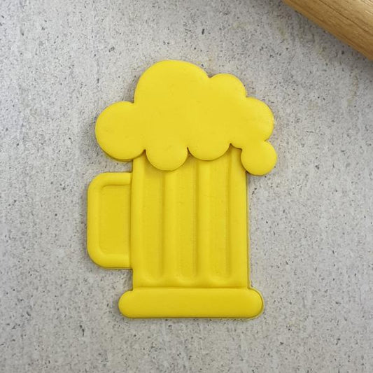Custom Cookie Cutters 3D Embosser and Cutter Set - Beer Mug.