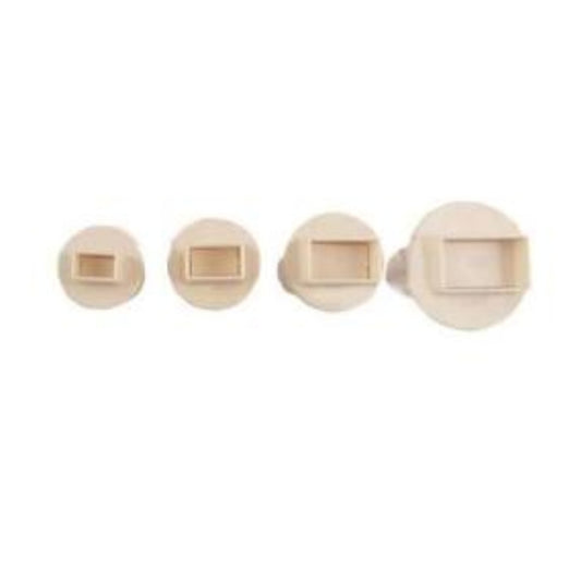 4PC Rectangle Plunger Cutter Set