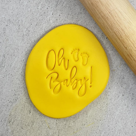 Custom Cookie Cutters Embosser - Oh Baby V2.