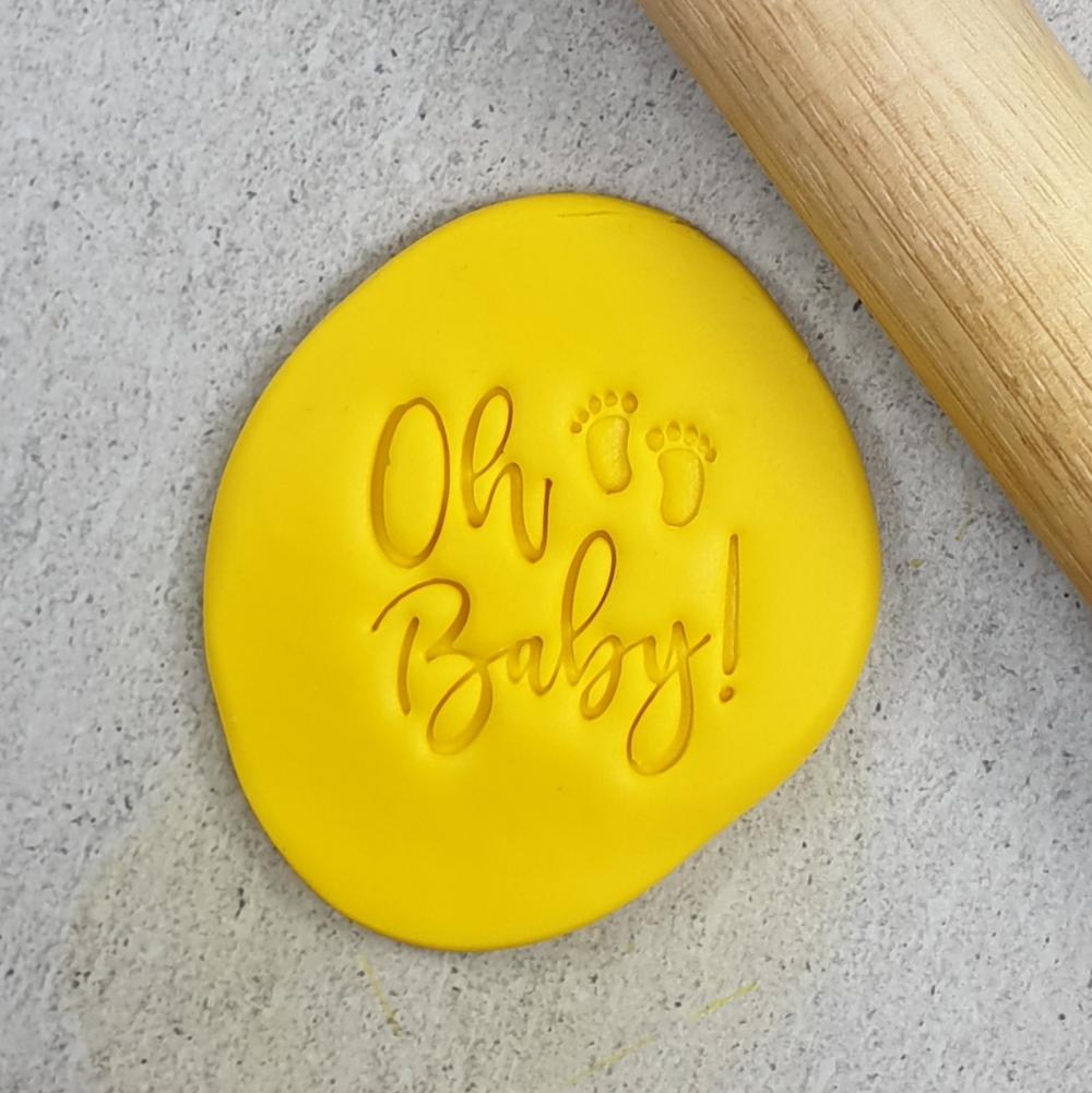 Custom Cookie Cutters Embosser - Oh Baby V2