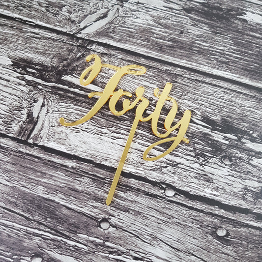 Acrylic Topper - Forty.