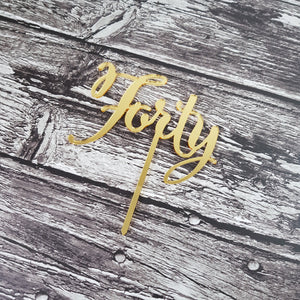 Acrylic Topper - Forty