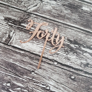 Acrylic Topper - Forty