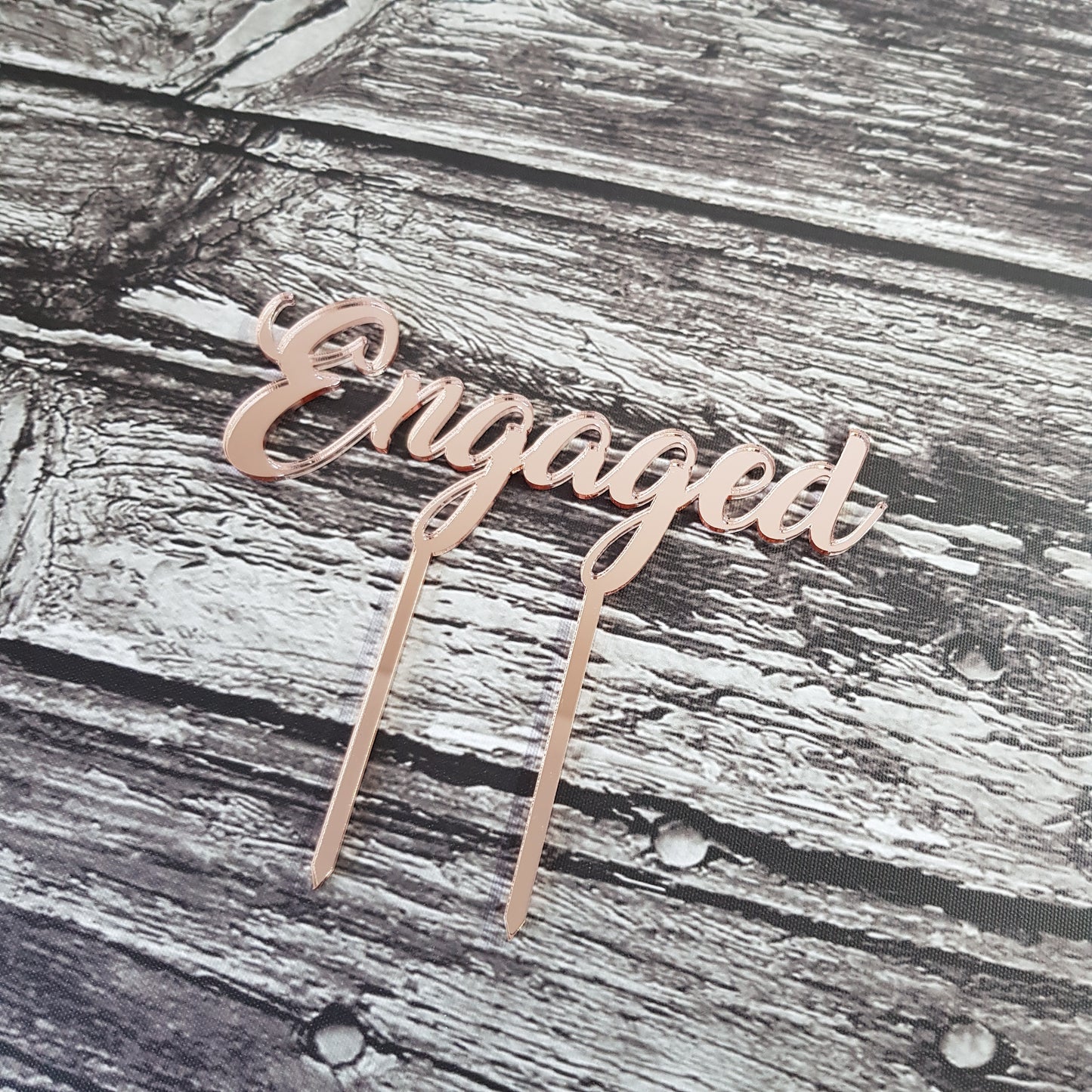 Acrylic Topper - Engaged.