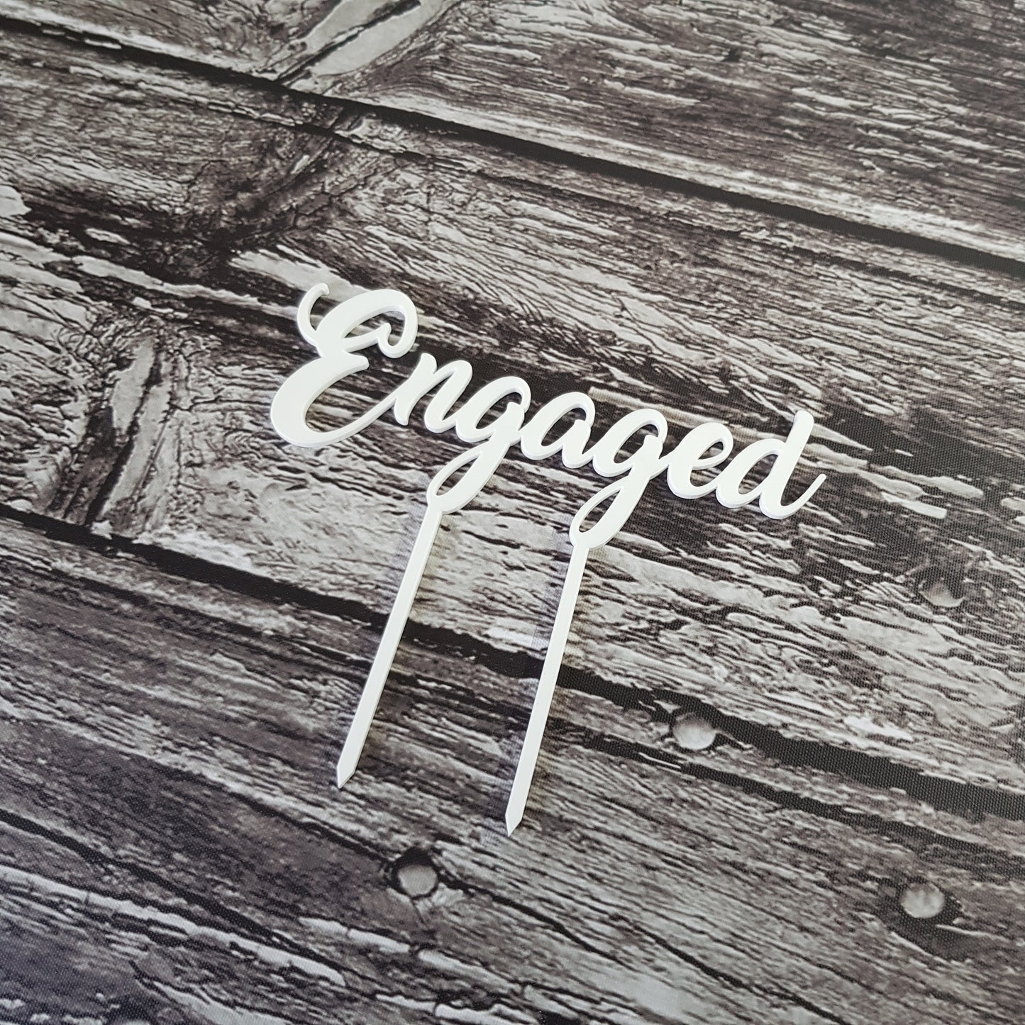 Acrylic Topper - Engaged.