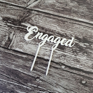 Acrylic Topper - Engaged