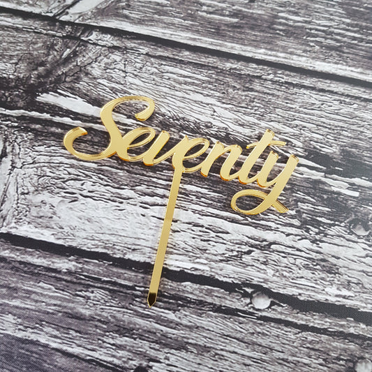 Acrylic Topper - Seventy.