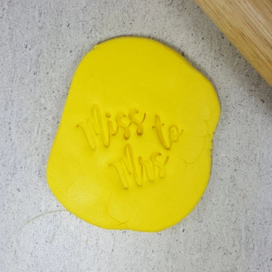 Custom Cookie Cutters Embosser - Miss to Mrs.