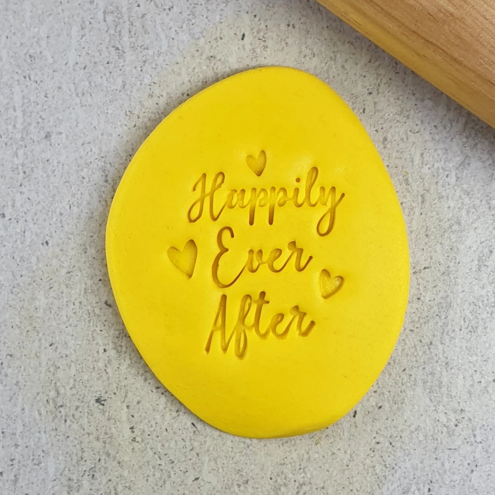 Custom Cookie Cutters Embosser - Happily Ever After