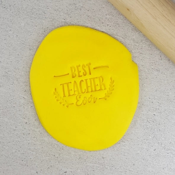 Custom Cookie Cutters Embosser - Best Teacher Ever