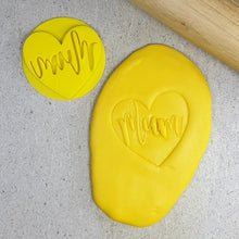 Custom Cookie Cutters Embosser - Mum Heart