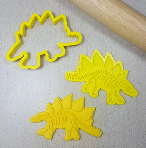 Custom Cookie Cutters 3D Embosser and Cutter Set - Stegasaurus