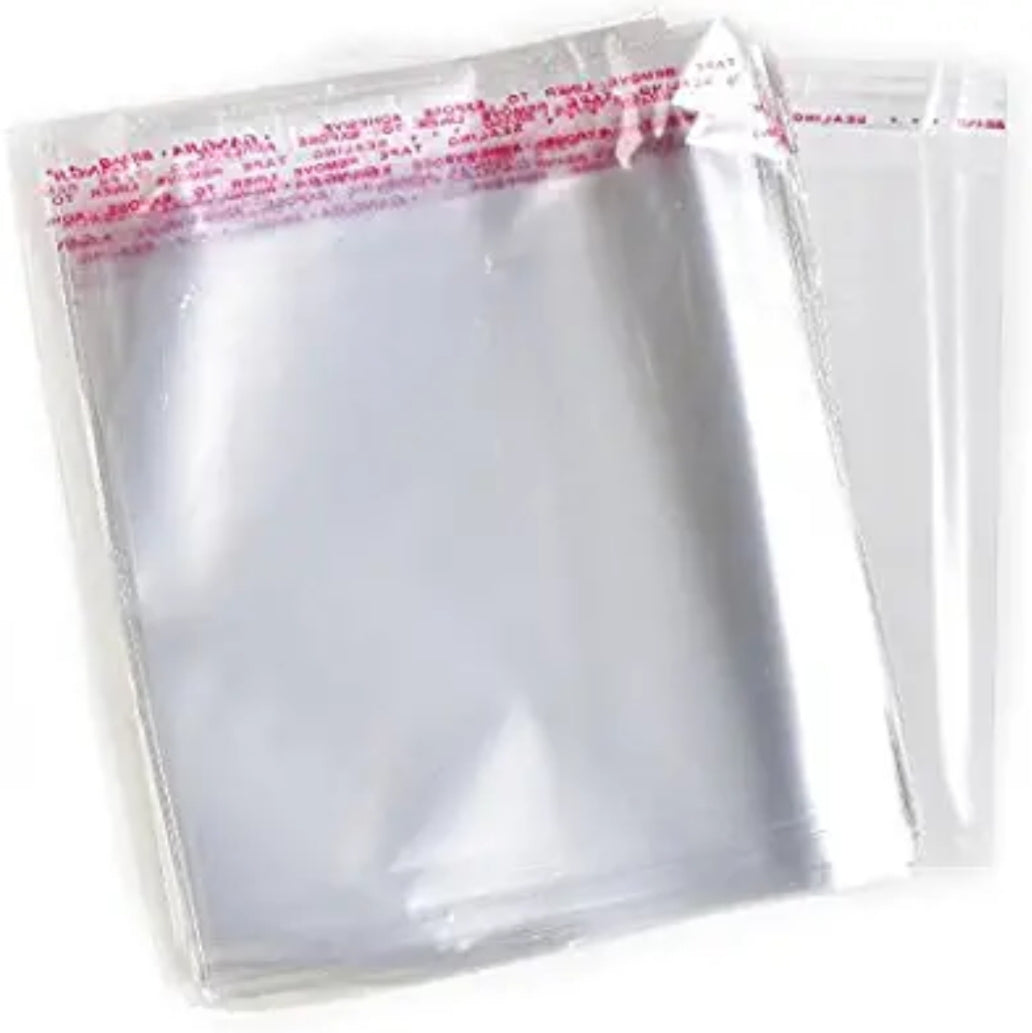 100PK (Approx) Self Sealing Cookie Bag - 12cm x 12cm