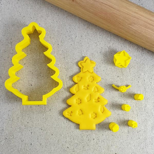 Custom Cookie Cutters - DIY Christmas Tree Cutter and Embosser Set.