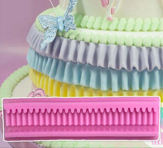 Silicone Mould - Ruffle Strip - S29.