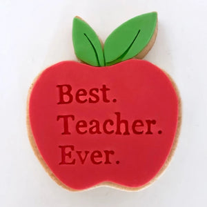 Little Biskut Embosser - Best. Teacher. Ever