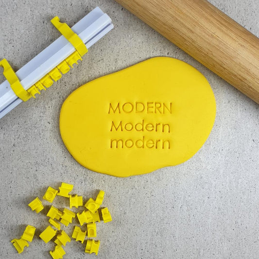 Modern Embosser Set - Lower Case.