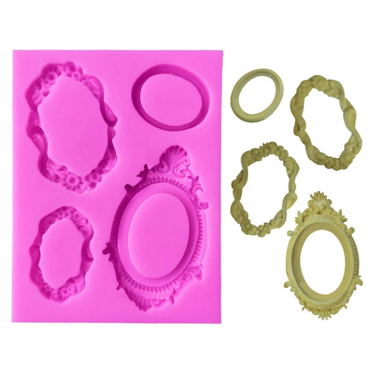 Silicone Mould - 4PC Frames Set - S194.