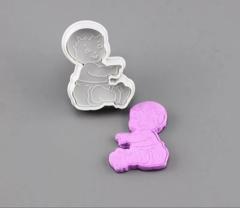 3PC Baby / Bottle / Rocking Horse Plunger Cutter Set